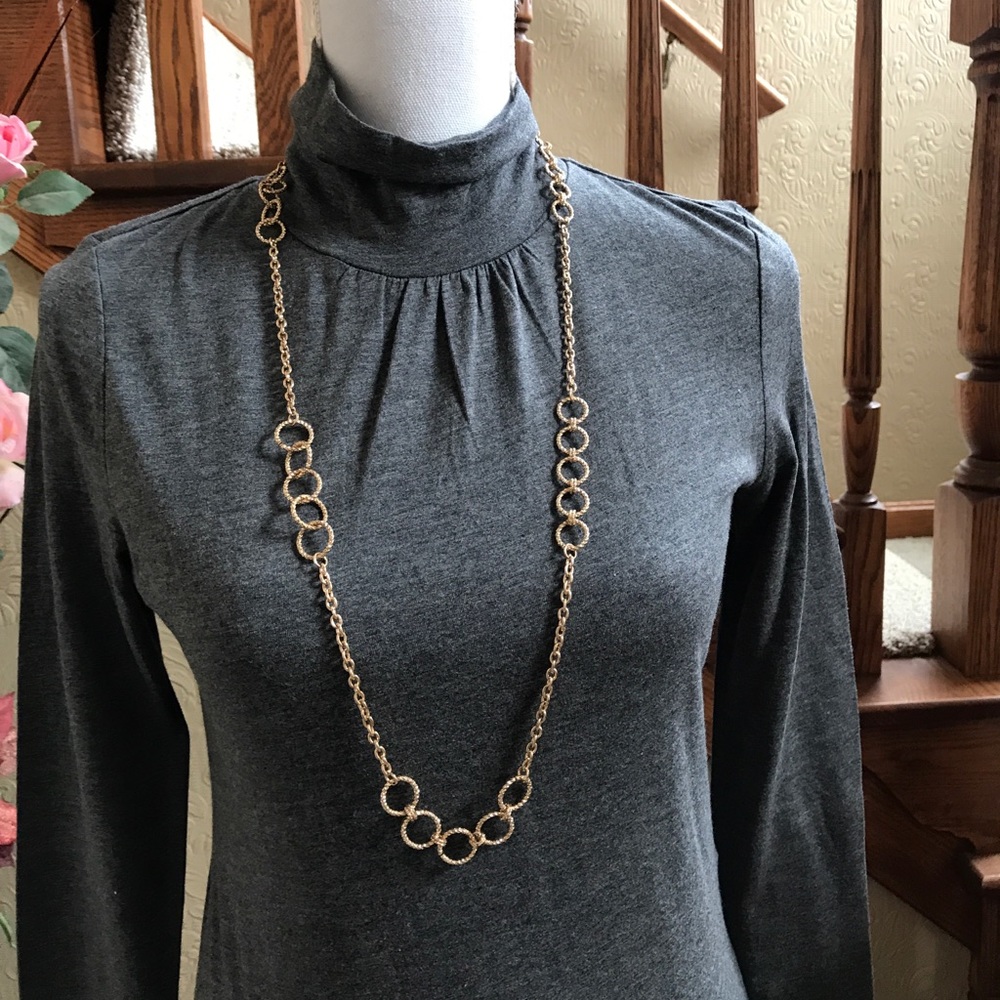 Gray Long Sleeve Turtle Neck
